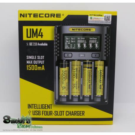 NITECORE- UM4 Intelligent Four Slot Charger