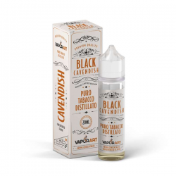 Vaporart Black Cavendish - Puro Tabacco Distillato - Vape Shot 20ml