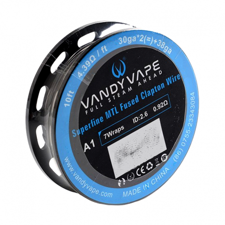 VandyVape Superfine MTL Fused Clapton Wire 30ga*2+38ga - KA1 - 3m