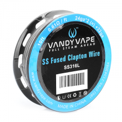 Vandy Vape SS316 Fused Clapton 24AWG*2+32AWG*3m /bobina