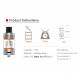 Sense Herakles 3 Atomizzatore - 4.5ml - Acciaio
